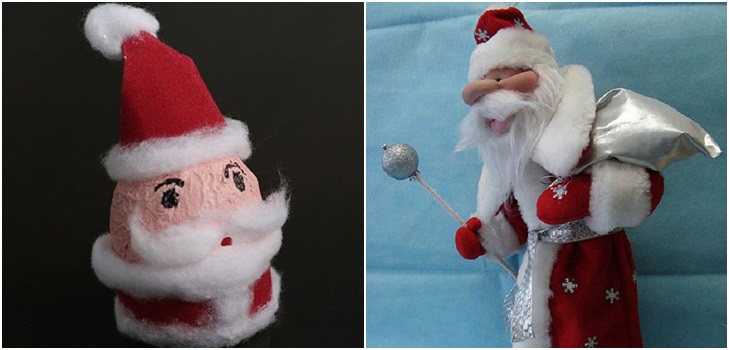Yeni Yıl 2017 için kendi elleriyle Büyükbabam Frost - doğaçlama malzemeler, plastik şişeler, bardaklar, fotoğraflar ve videolardan adım adım ana sınıflar