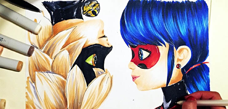 Lady Bug ve Super Cat nasıl çizilir?