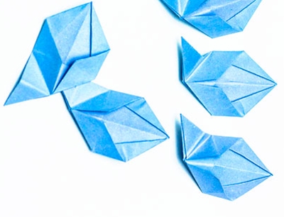 Kendi ellerinizle origami çiçeği yapma