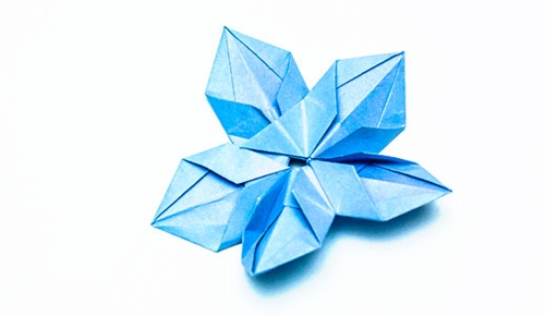 Kendi ellerinizle origami çiçeği yapma