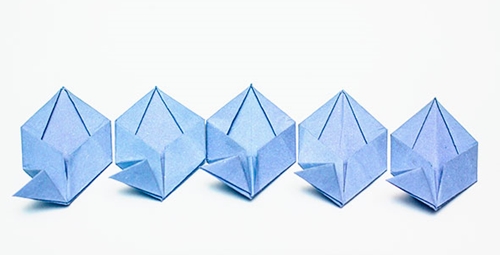 Kendi ellerinizle origami çiçeği yapma