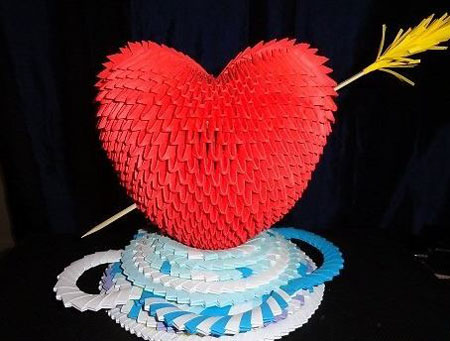 Kağıt kalpten origami nasıl yapılır, video
