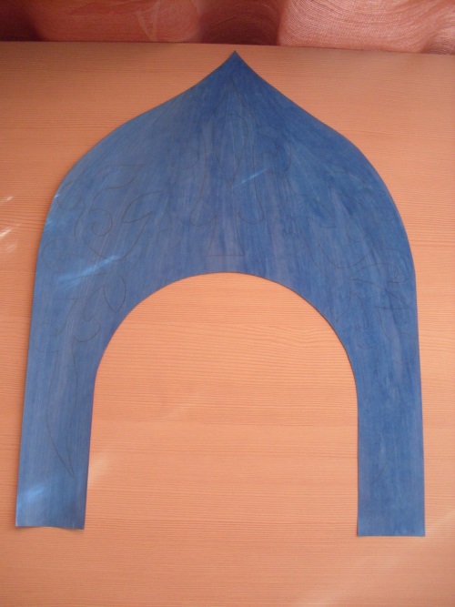 Karton Rusça kokoshnik