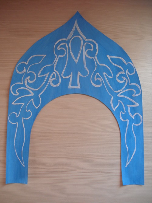 Karton Rusça kokoshnik