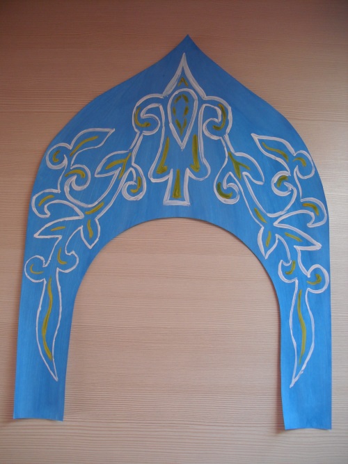 Karton Rusça kokoshnik