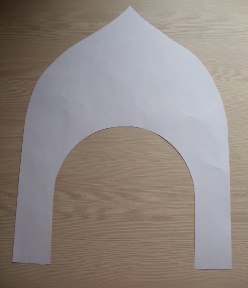 Karton Rusça kokoshnik