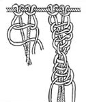 Macrame: Bükülmüş Zincir Macrame: Bükülmüş Zincir