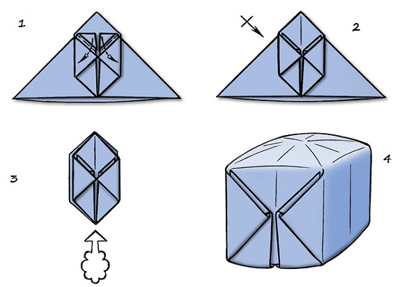 yeni başlayanlar için kardan adam origami
