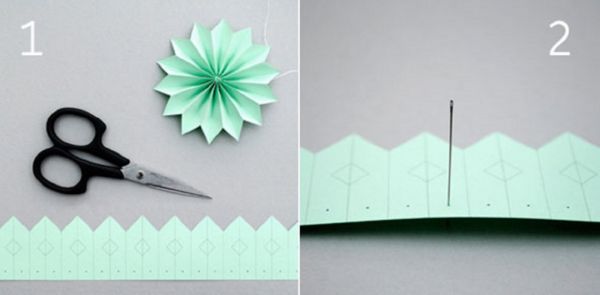 2017 Yeni Yılı için kendi elleriyle kağıtlarla güzel çizgiler - aşamalı diyagramlar ve fotoğraflar. Origami tekniğinde büyük kar taneleri çocukları için master dersleri