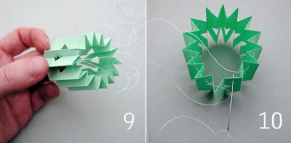 2017 Yeni Yılı için kendi elleriyle kağıtlarla güzel çizgiler - aşamalı diyagramlar ve fotoğraflar. Origami tekniğinde büyük kar taneleri çocukları için master dersleri