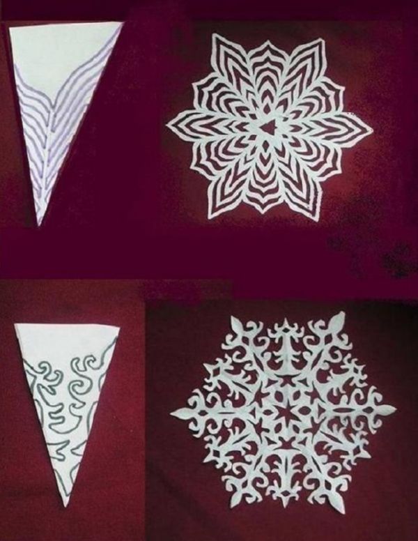 2017 Yeni Yılı için kendi elleriyle kağıtlarla güzel çizgiler - aşamalı diyagramlar ve fotoğraflar. Origami tekniğinde büyük kar taneleri çocukları için master dersleri 2017 Yeni Yılı için kendi elleriyle kağıtlarla güzel çizgiler - aşamalı diyagramlar ve fotoğraflar. Origami tekniğinde büyük kar taneleri çocukları için master dersleri