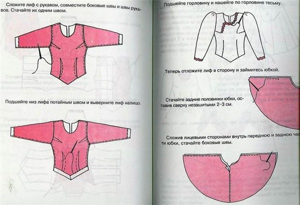 Barbie'nin kendi elleri için elbiseler - desenler ve desenler