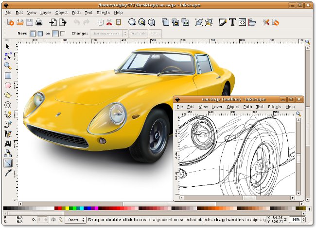 Inkscape: ücretsiz vektör editörü Inkscape: ücretsiz vektör editörü