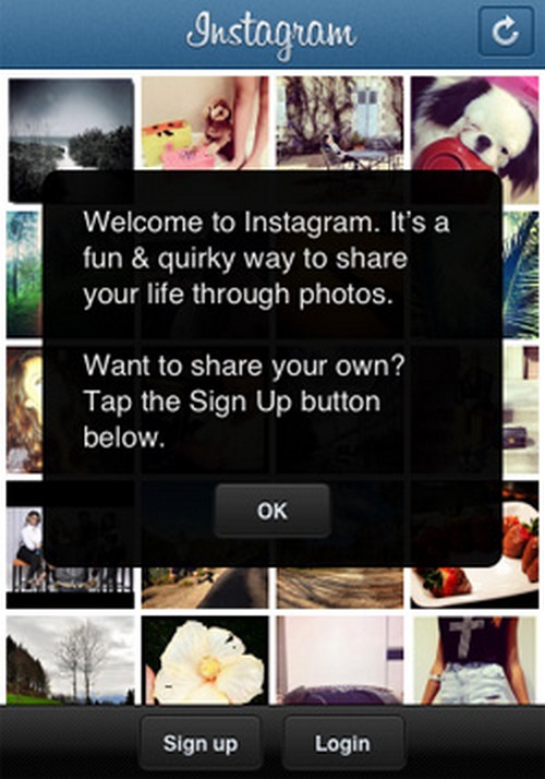 Instagram'da kayıt için talimatlar