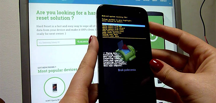 Samsung'daki ayarları sıfırlama