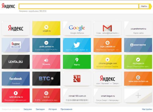 Yandex için bir yer imi oluştur