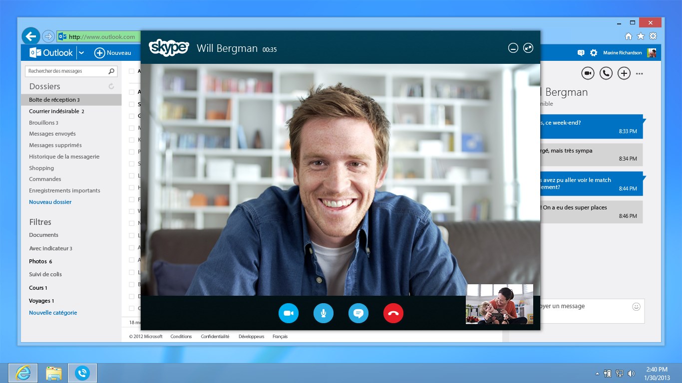 skype'de adam