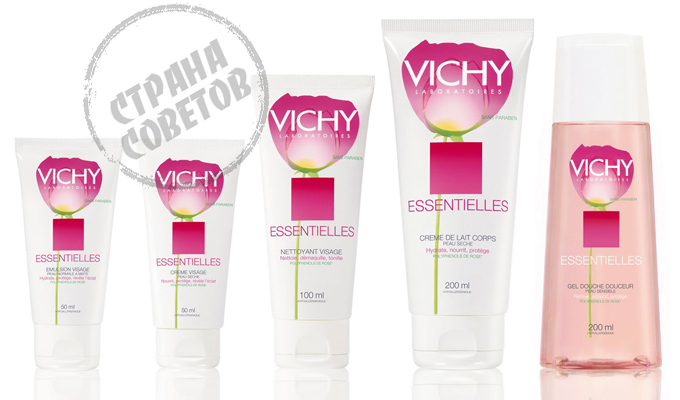 Vichy Essentielles sıvı, yüz kremi, yüz köpüğü, vücut losyonu, duş jeli