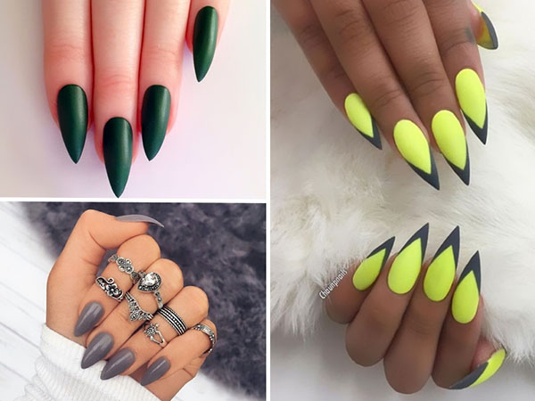 Disco geri dönüyor: stiletto tırnakları - trend 2016-2017