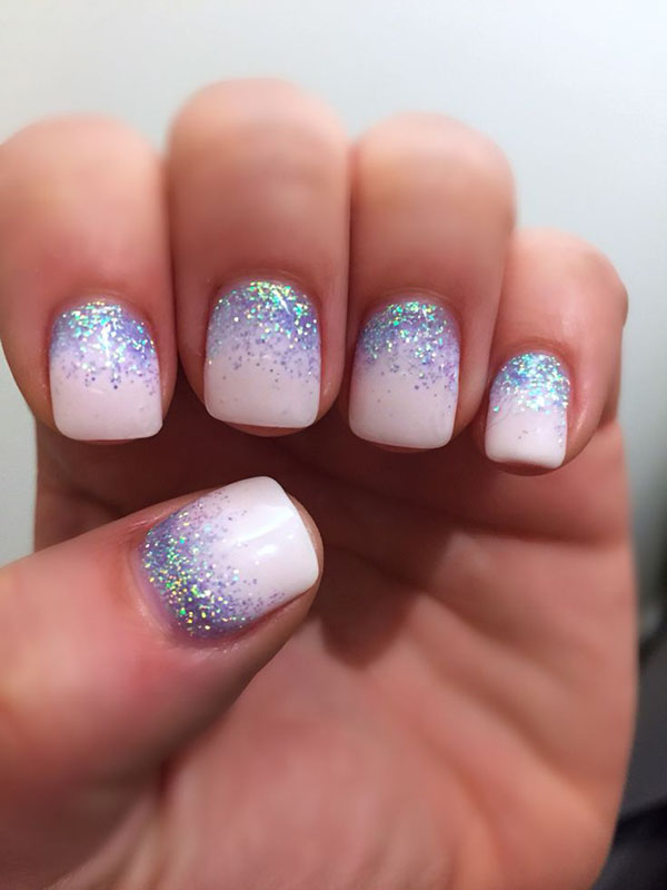 Kış maniküründe 2016-2017 kremi olarak Glitter ve Swarovski taşlar