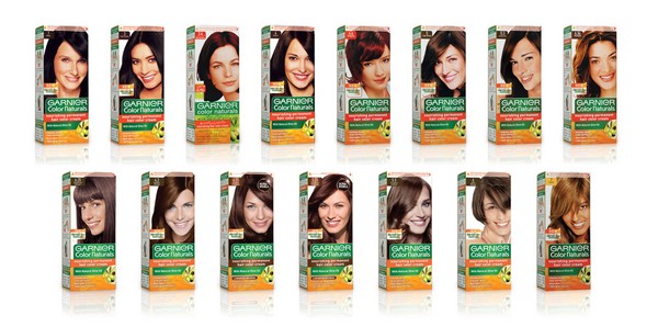 Saç boyası Garnier - fotoğraf ve video incelemesi