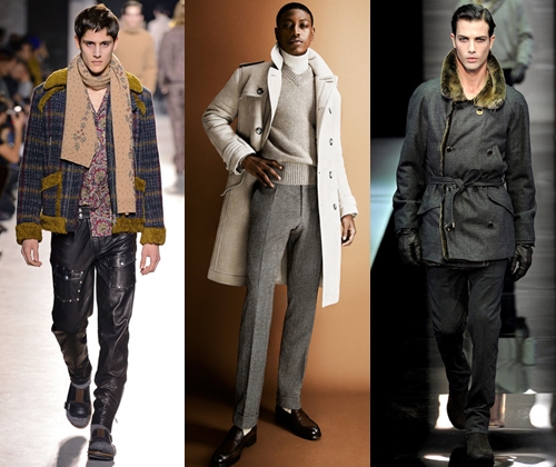 Kış 2014'te moda erkek giyim: moda trendleri erkek giyim fotoğrafları