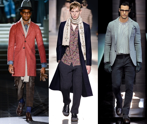 Kış 2014'te moda erkek giyim: moda trendleri erkek giyim fotoğrafları