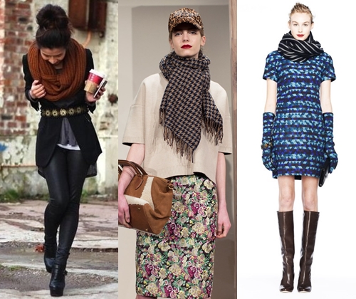 Moda eşarp kış 2013-2014 