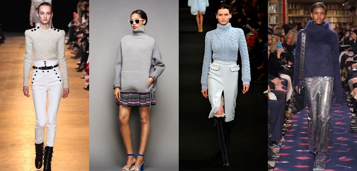 Moda kadın kazak sonbahar kış 2015-2016: 2015 en moda örme kazak fotoğrafı