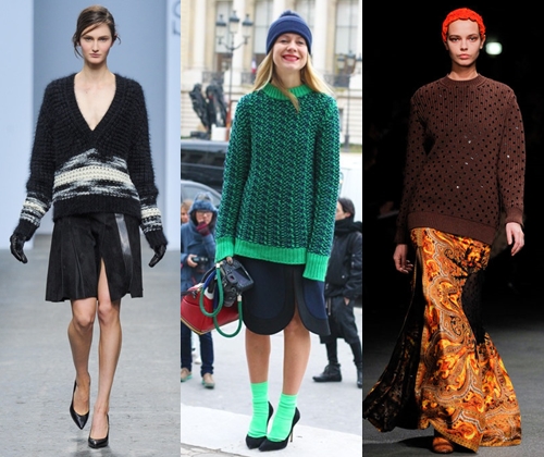 Moda kadın kazak sonbahar kış 2015-2016: 2015 en moda örme kazak fotoğrafı