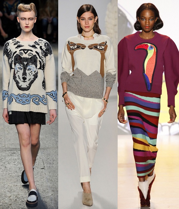 Moda kadın kazak sonbahar kış 2015-2016: 2015 en moda örme kazak fotoğrafı