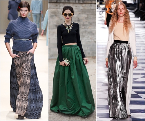 Moda uzun etekler 2013