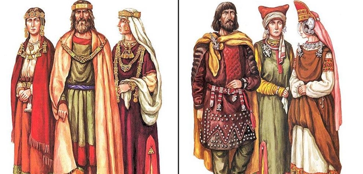 Eski Rus giysileri