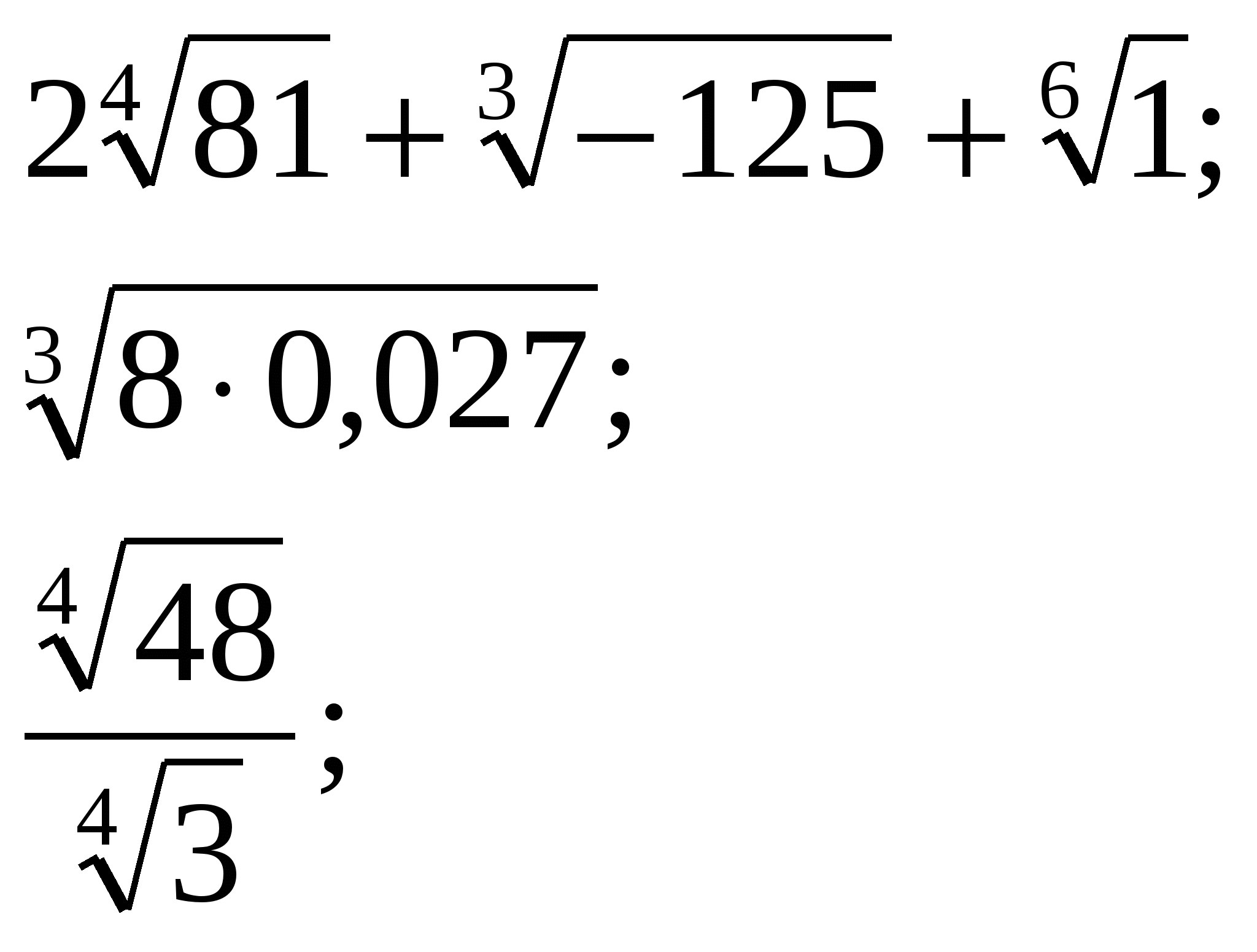 matematiksel formüller