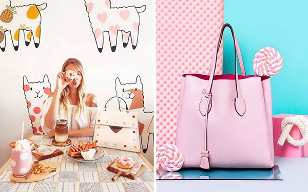 Sıkıcı bahar için Coccinelle şeker poşetleri: Candy Pop hattı