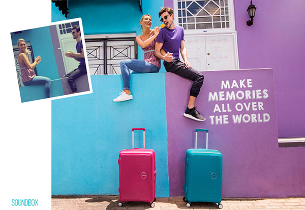 Yolda Yaz: parlak valizler American Tourister Soundbox