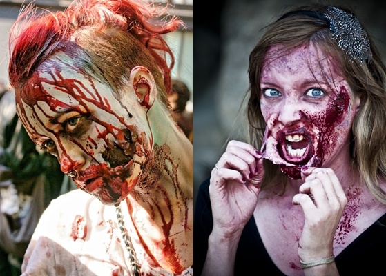 Cadılar Bayramı için Zombi Makeover: fotoğraf, video kendi ellerini nasıl yapabilirim