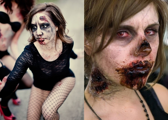 Cadılar Bayramı için Zombi Makeover: fotoğraf, video kendi ellerini nasıl yapabilirim