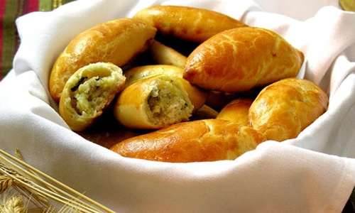 Fırında patates ile turp pişirme - adım adım fotoğraf tarifi Patatesli turta reçetesi fotoğrafı