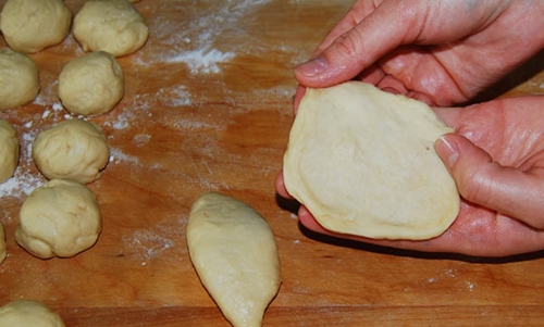 Fırında patates ile turp pişirme - adım adım fotoğraf tarifi Patatesli turta reçetesi fotoğrafı