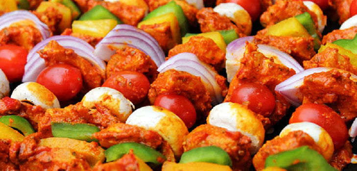 Shish kebabı için marine