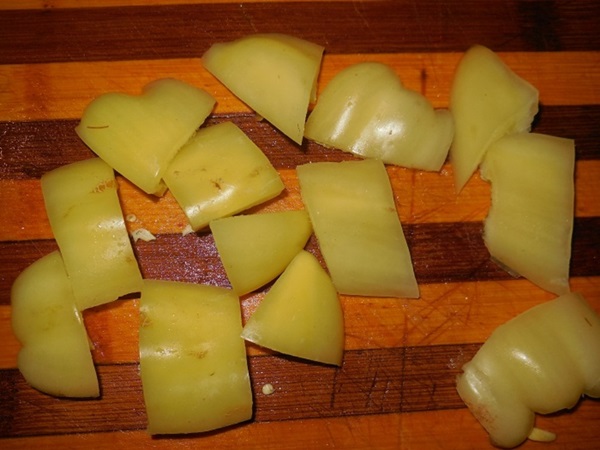 Kış için domates salatası