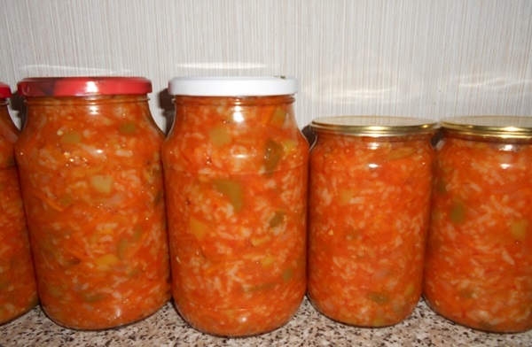 Kış için domates salatası
