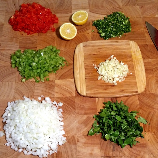 Kış için domates salatası