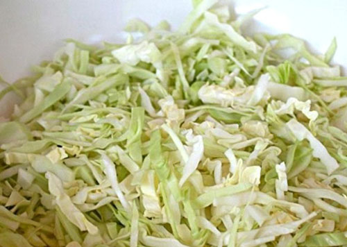 Mantar ile pişmiş lahana