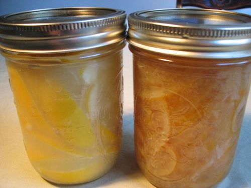 Zencefilli limon reçeli