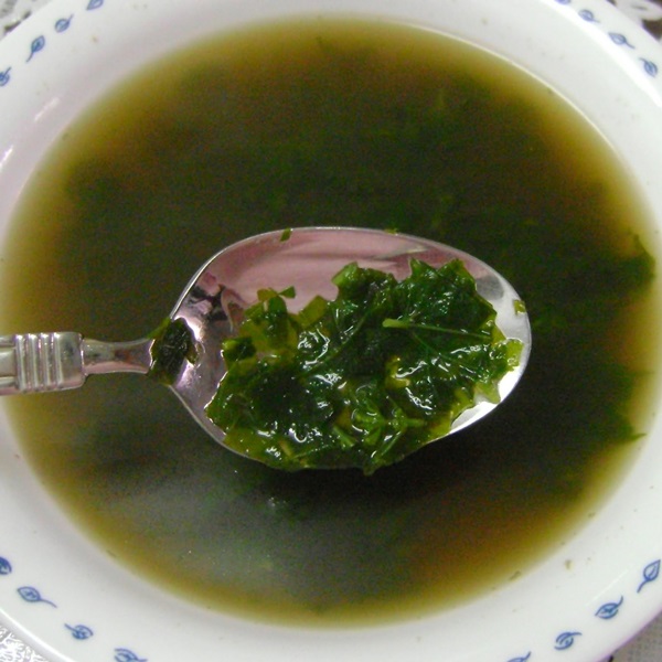 Lezzetli sulu ısırgan çorbası
