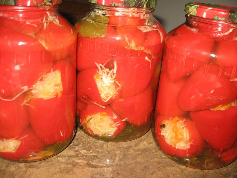 Kış için dolma biber