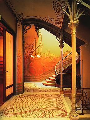 Art Nouveau'nun iç mekanı