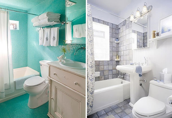 Küçük bir banyo görsel olarak artırmak için TOP-4 yolu
